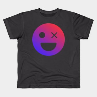 Happy With One Eye Dead All Smiles Kids T-Shirt